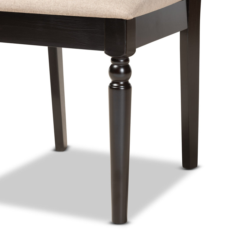 Lockerbie Baziliuiliu Cross Back Side Chair, Sand, Black