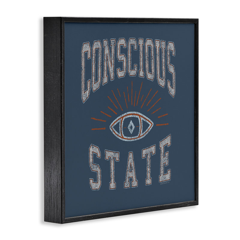 Art numérique de style universitaire par Conscious State, Giclée encadrée noir minuit, H 17 po x l 17 po