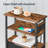 End Table With Charging Station And Fabric Drawers