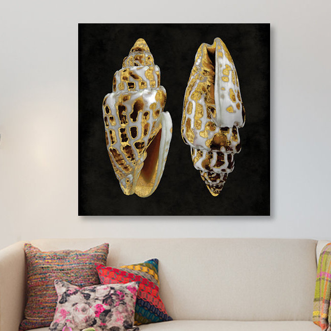 « golden ocean gemmes i », impression sur toile, H 26 po x l 26 po x P 1,5 po