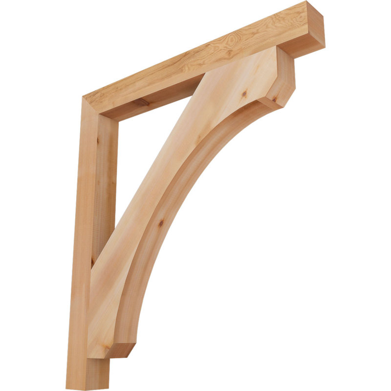 Support en bois rustique Legacy Block, Cèdre rouge, Lisse, H 42 po x l 3,5 po x P 38 po