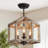 Allmeria 3-Light 14" W Modern Farmhouse Dimmable Semi Flush Mount