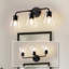 Luminaire moderne 3 lumières avec abat-jour conique en verre Aigars Sleek