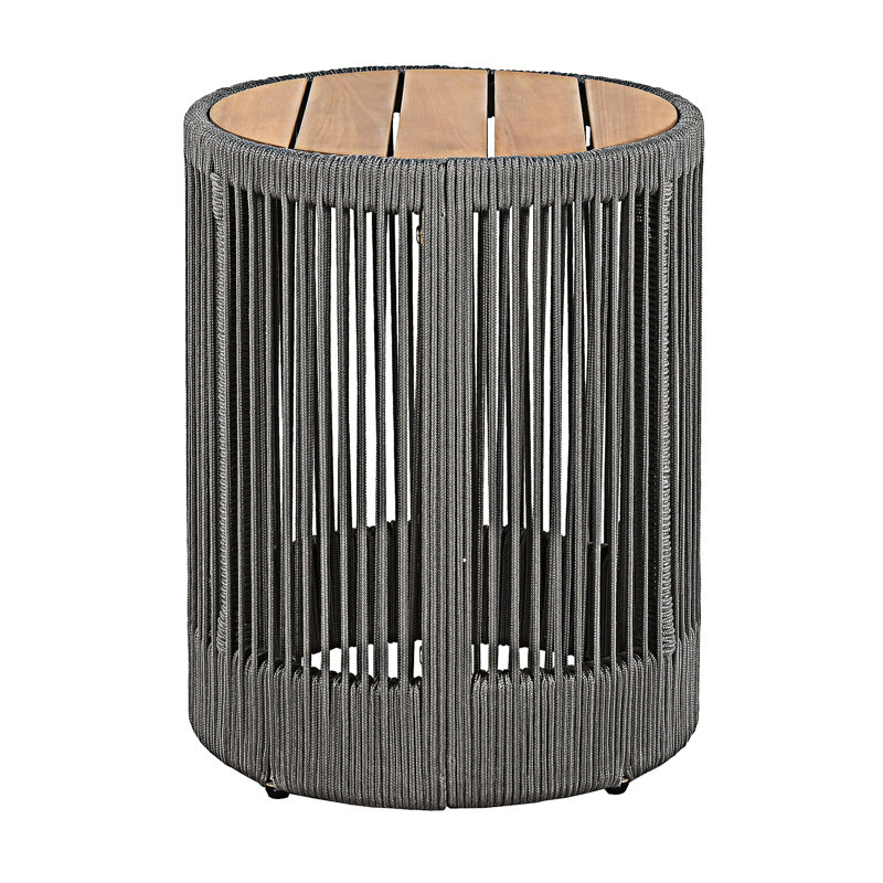 Outdoor Side Table, Gray