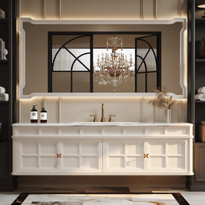 Light luxury American-style bathroom cabinet