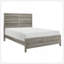 Mobilier de chambre à coucher de style rustique en bois vieilli à finition grise vieillie 1pc