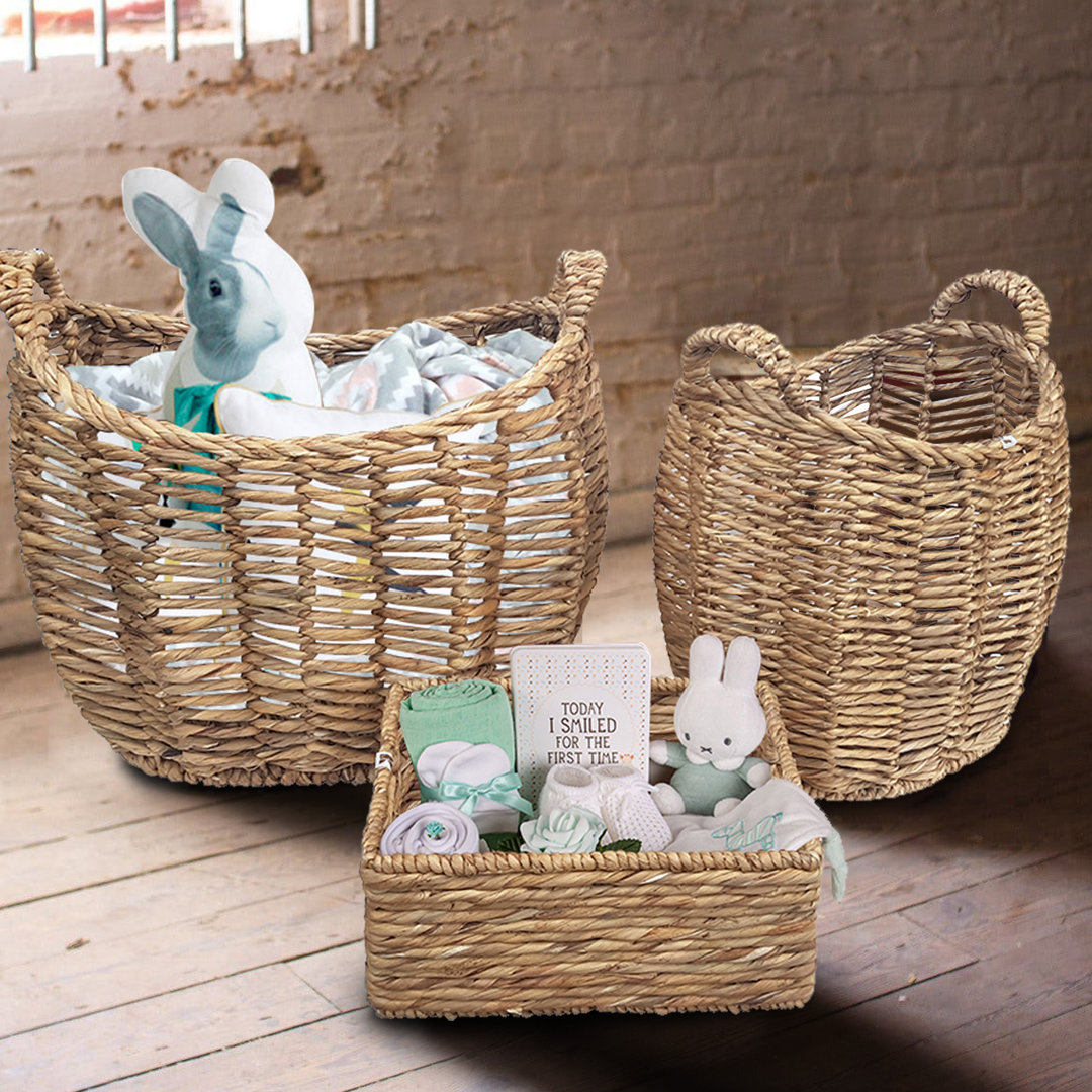 Bayou Breeze Linda Wicker Decorative Basket Bayou Breeze