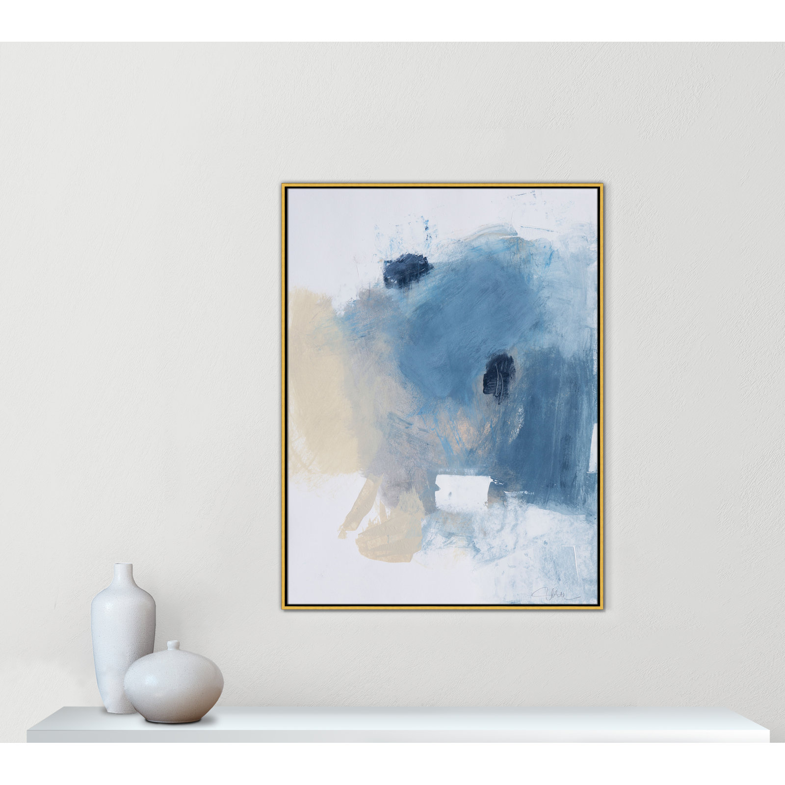 Coastal Carnival I Print by Casa Fine Arts, No Mat, 49.5" H x 37.5" W x 2" D, Gold Floater Framed Canvas