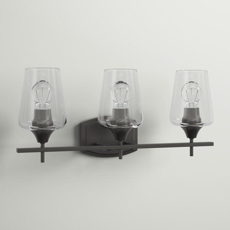 Dahlya 3 - Light Dimmable Vanity Light, Matte Black