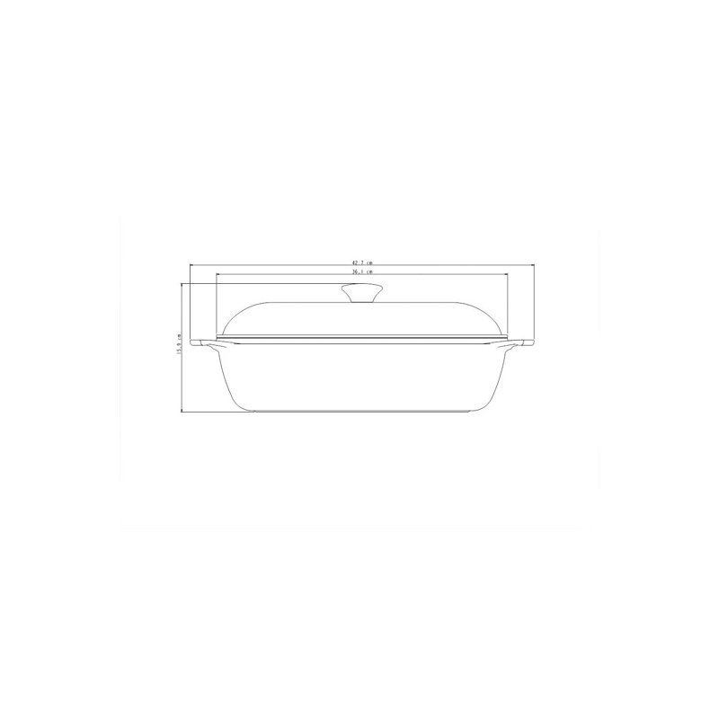 Tramontina Lyon 5.5 l Non-Stick Aluminium Square Braiser with Lid