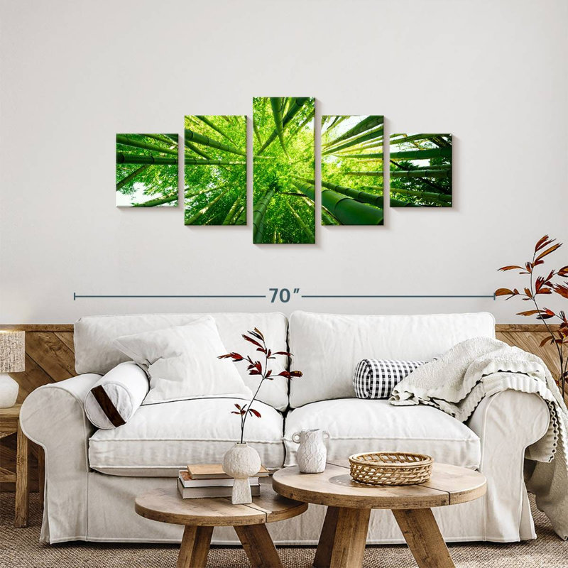 Giant Bamboo Trees, 24" H x 55" W