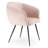 Conroy + Luzerne - Modern Black + Pink Dining Table Set