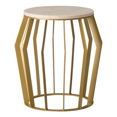 Bernyce Iron Accent Stool