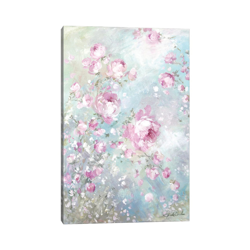 Pink Whisper by Debi Coules - Wrapped Canvas Painting, 20.32 cm H x 30.48 cm W