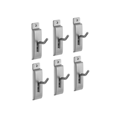 Single Hooks Slatwall Accessory (Pack of 6)
