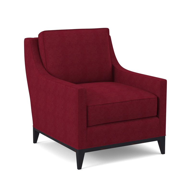 Chaise Sonoma, Mélange de polyester rouge à lèvres Margaret, Ébène rétro