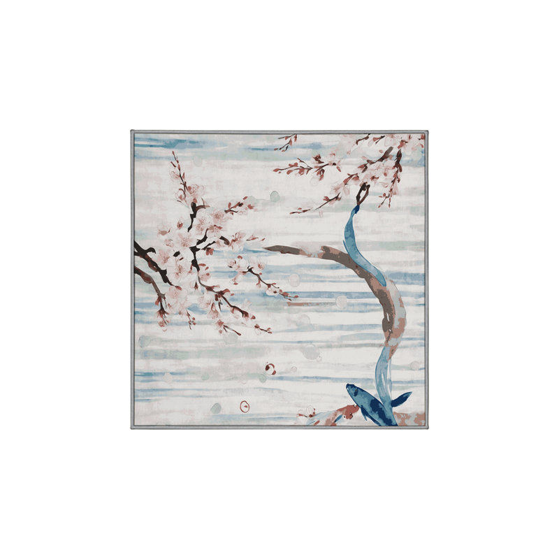 Tapis gris soyeux et moelleux, Carré 3 pi