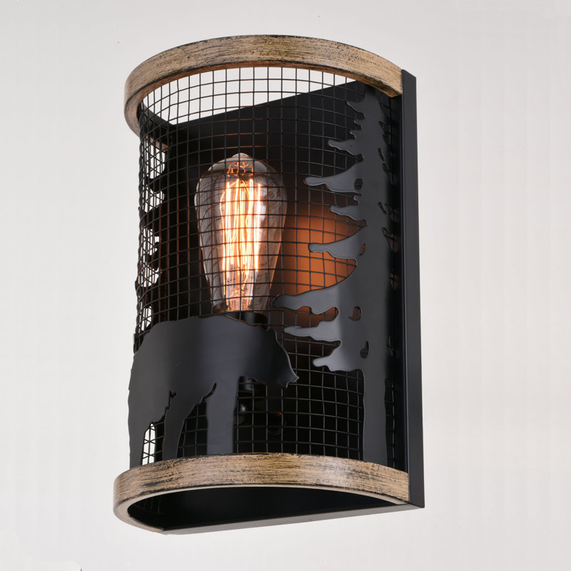 Chadia Steel Flush Mounted Sconce