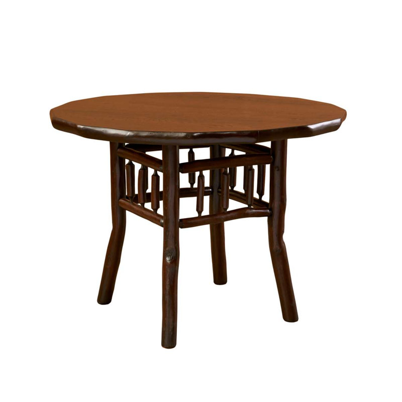 Table de salle à manger Fireside Lodge Hickory, Traditionnel avec standard, H 30 po x L 42 po x l 42 po