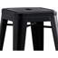Tabourets de bar modernes en métal sans dossier de 2 sièges de 30 po, noir mat, rustique et solide, idéaux pour les bars à la maison, de style américain et les cuisines tendance