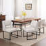 Willington 18.3" H Linen Upholstered Sled Base Side Chair With Metal Frame(Set of 4)