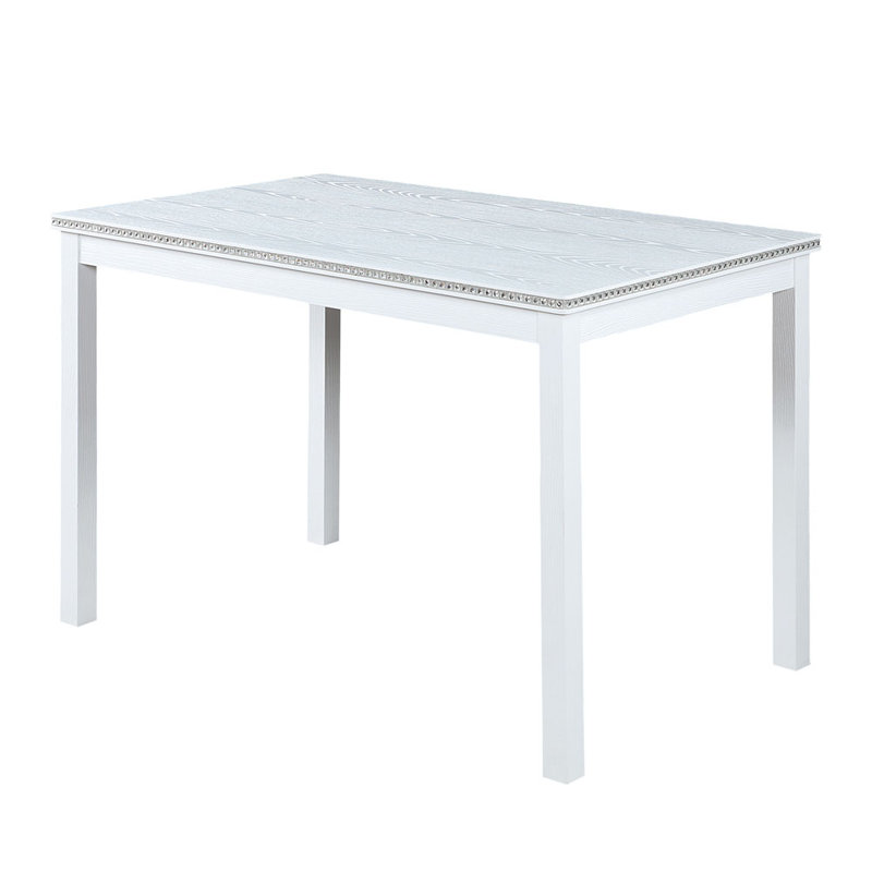 Table de salle à manger en bois, table de cuisine pour petits espaces, table de salle à manger pour 4 personnes