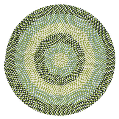 Tapis tressé vert/brun clair Carousel