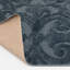 Tapis d'intérieur lavable bleu pierre Rita avec envers antidérapant-1062538374