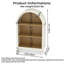 Petite bibliothèque arquée, armoire de rangement arquée, bibliothèque supérieure arquée moderne en bois avec 3 tablettes