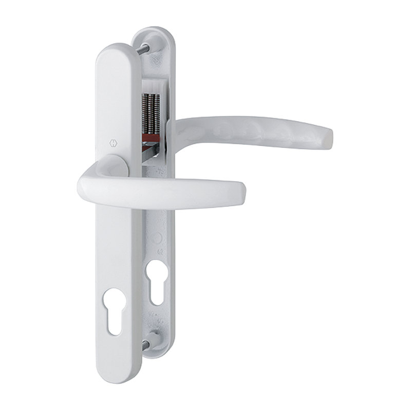Atlanta Exterior Mortise Door Handle, Traffic White