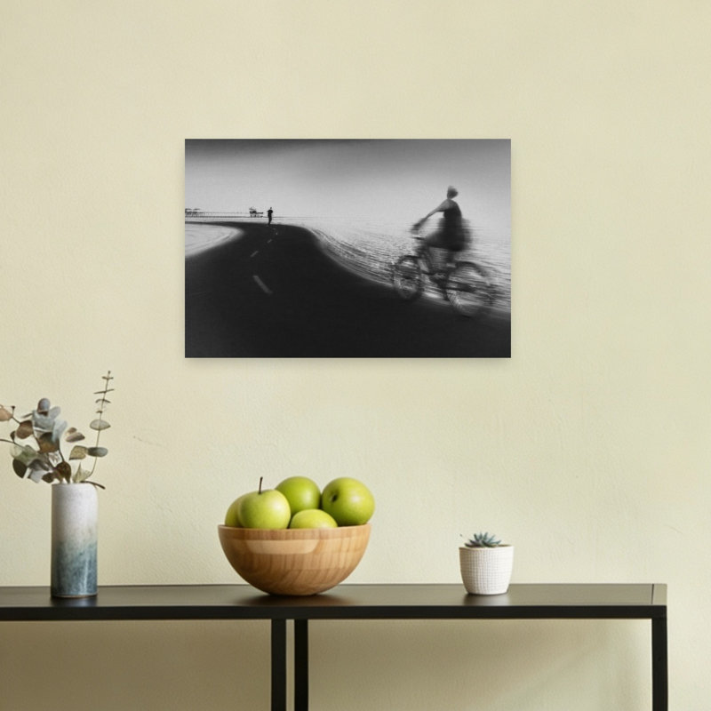 «Coastal Ride And Run Peaceful Tranquil Coastal», reproduction d'art mural, 12" H x 18" W