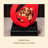 33.07"Red resin sculptural artwork