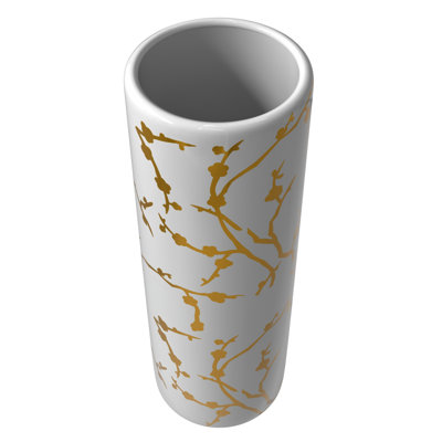 24" Abstract Green & Gold Umbrella Stand