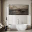 Large Framed Canvas Print Wall Art - Abstract Landscape Print for Modern Neutral Home Decor-119329071-119329072