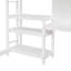 Lit mezzanine en bois avec tablette et plateau d'écriture
