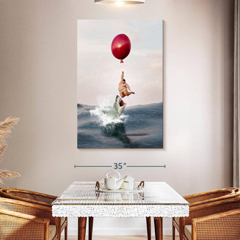 Sireci Sumo Shark Escape, 51" H x 34" W