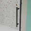 Porte de douche coulissante de 50 à 54 po x H 72 po avec porte en verre trempé de 1/4 po-115606731