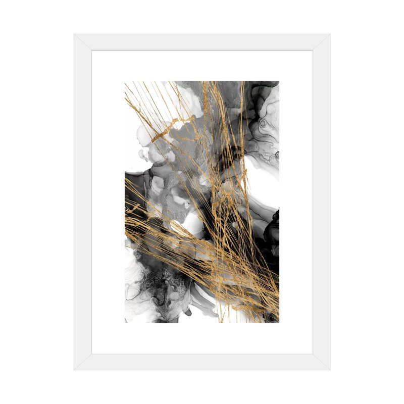 « Sangles II » par Jennifer Goldberger-impression, Papier encadré blanc, H 24 po x l 16 po x P 1 po