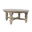 Table basse ronde Dashea de style rustique en pin massif de 101,6 cm (40 po)-676891534