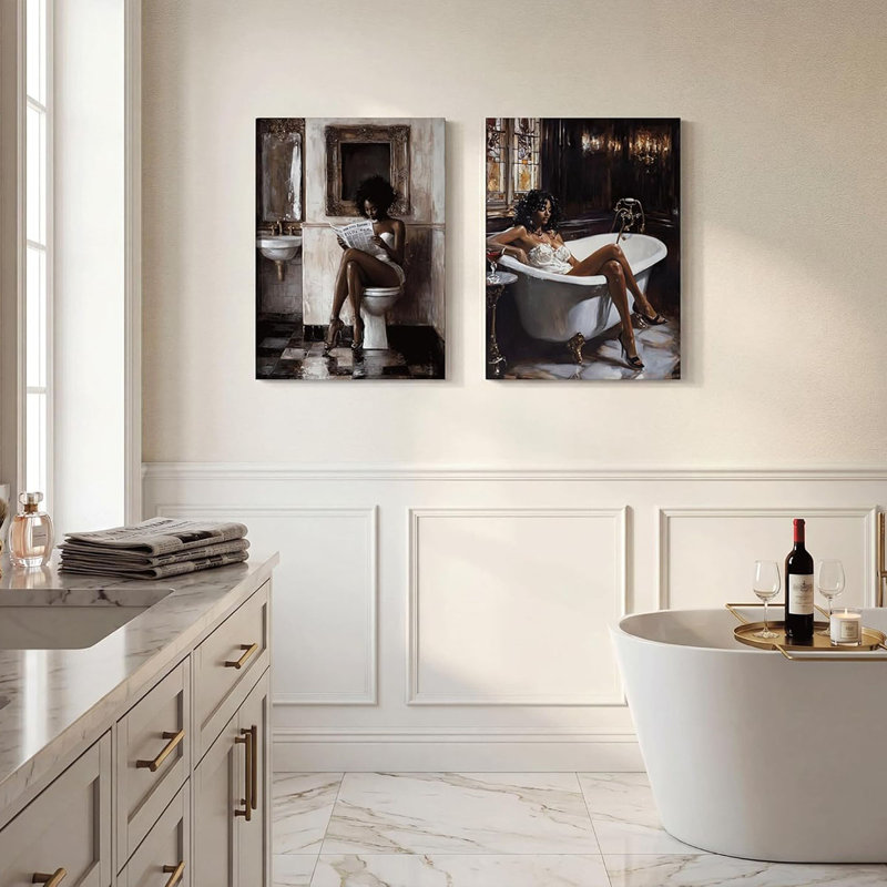 2 Piece Wrapped Canvas Wall Art