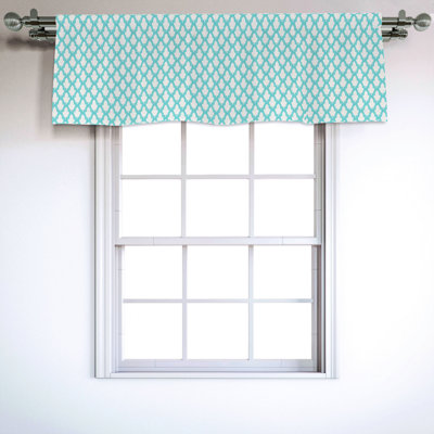 Sateen Ikat Ruffled Window Valance