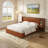 Modern Upholstered Platform Bed with Built-in Storage, Queen, Ochre Linen-1401482595-1401482525