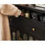 Vitrine murale noire de style antique