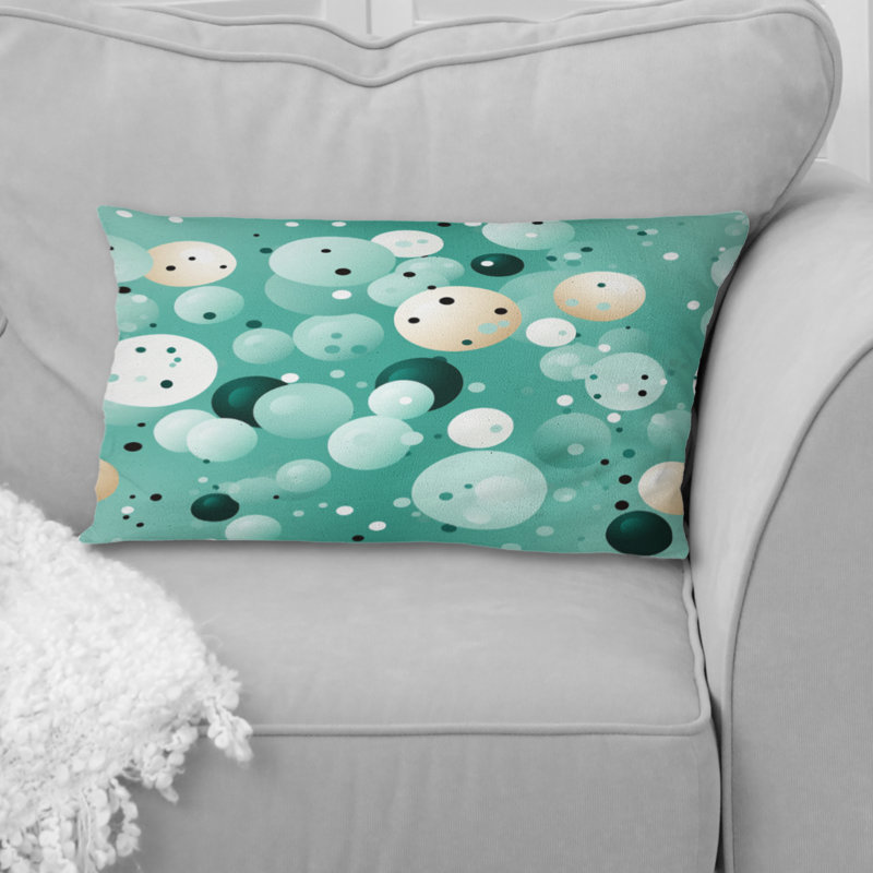 Coussin décoratif à pois Coastal Tranquility