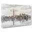 Reflection of the Toronto Skyline in Abstract - Wrapped Canvas Drawing - Wrapped Canvas-55337214
