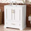 Meuble-lavabo autoportant de 30 po avec comptoir en céramique-836428769