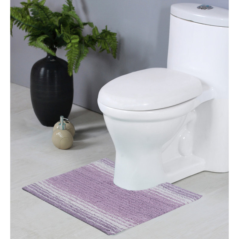 Tapis en U lavable à la machine 100% coton de la collection Gradiation, Mauve
