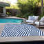 Tapis bleu marine intérieur / extérieur en polyester tissé à la machine Altair-1528739841