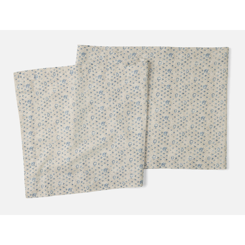 Coral Bell Print Runner, Cerulean