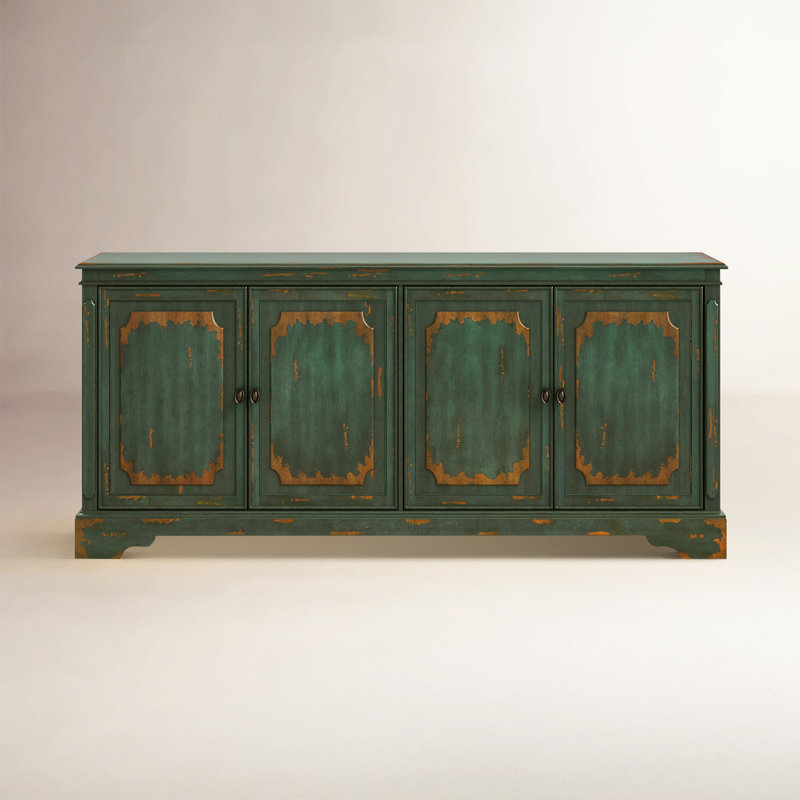 Daisetta 65'' Media Console, Green, 32"H x 72"W x 16"D